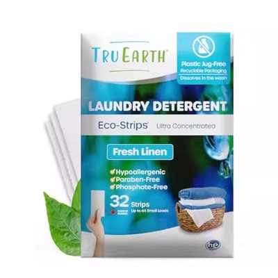 Tru Earth Compact Dry Laundry Detergent Sheets - Up to 64
