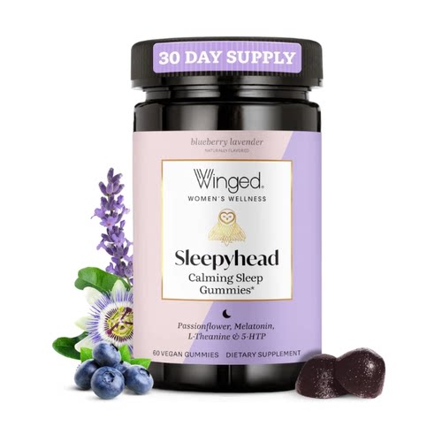 Winged Wellness Sleepyhead Natural Sleep Gummies for Women