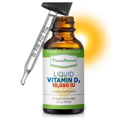 Power By Naturals Vitamin D3 Liquid Drops 10000 IU -