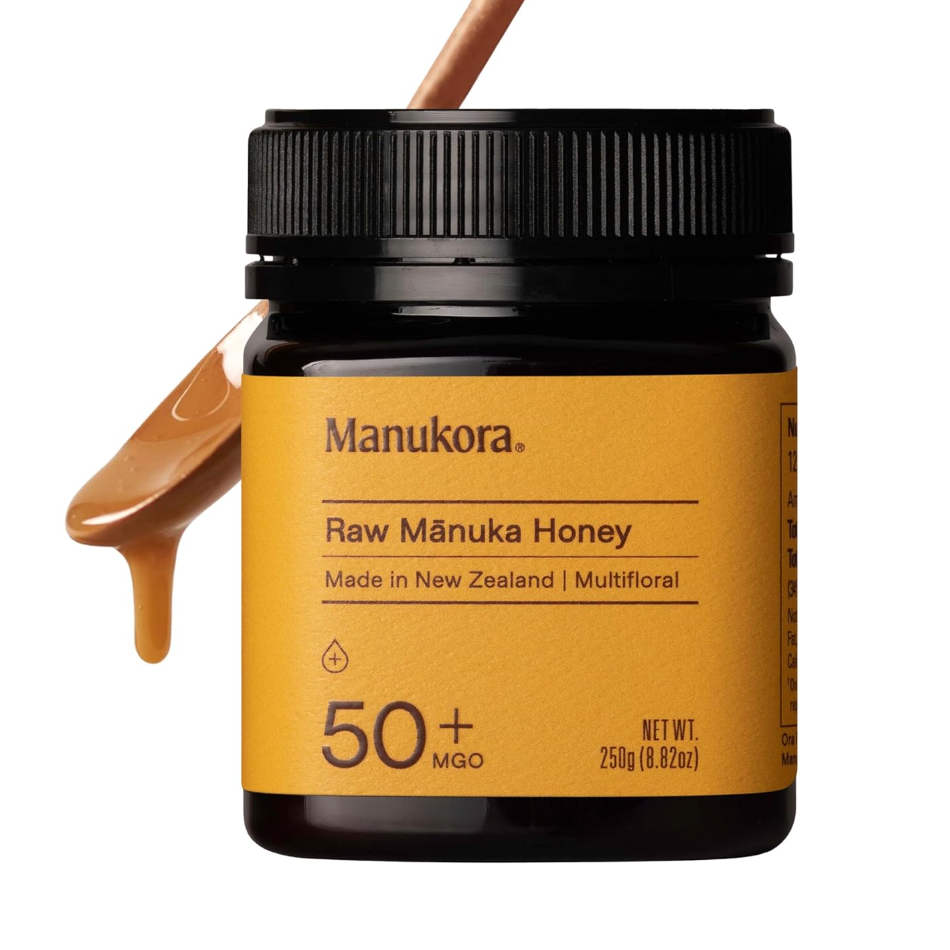 Manukora Raw Manuka Honey， MGO 50+， New Zealand Honey， No
