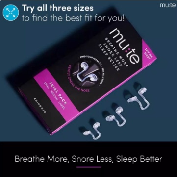 美国Rhinomed Mute Nasal Dilator呼噜鼻扩张器止鼾鼻子呼吸通畅