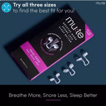 美国Rhinomed Mute Nasal Dilator呼噜鼻扩张器止鼾鼻子呼吸通畅