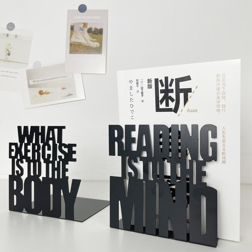 书立铁艺挡板架子ins风整理收纳