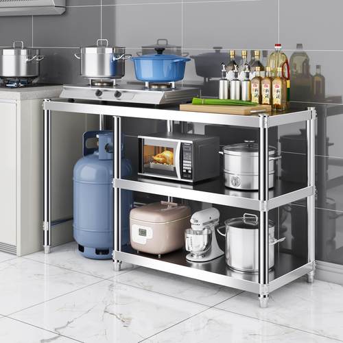 包邮不锈钢放煤气罐切菜灶台架