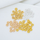 14K包金六角雪花隔片花边大孔花片饰品配件diy手工饰品配件材料