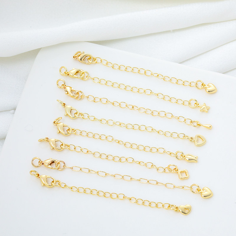 14K包金保色龙虾扣项链加长延长链尾链手链手工diy饰品配件材料,饰品/流行首饰/时尚饰品新,链条,淘宝优惠券,粉丝福利购,淘宝优惠卷