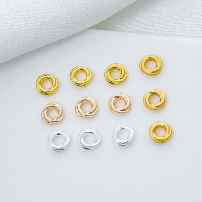 18K金保色扭圈隔片垫片