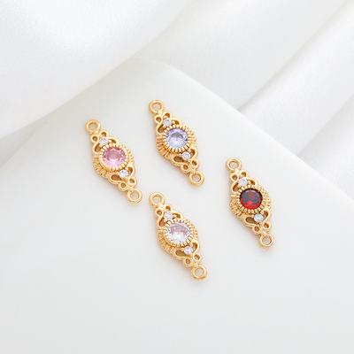 宫锆石廷风保色复古双圈饰品配件