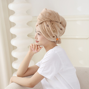 干发帽女超强吸水速干加厚长发擦头发毛巾浴帽2026新款法式包头巾