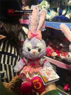 5周年庆典星黛露达菲熊雪莉玫毛绒钥匙扣挂件包挂 上海迪士尼乐园