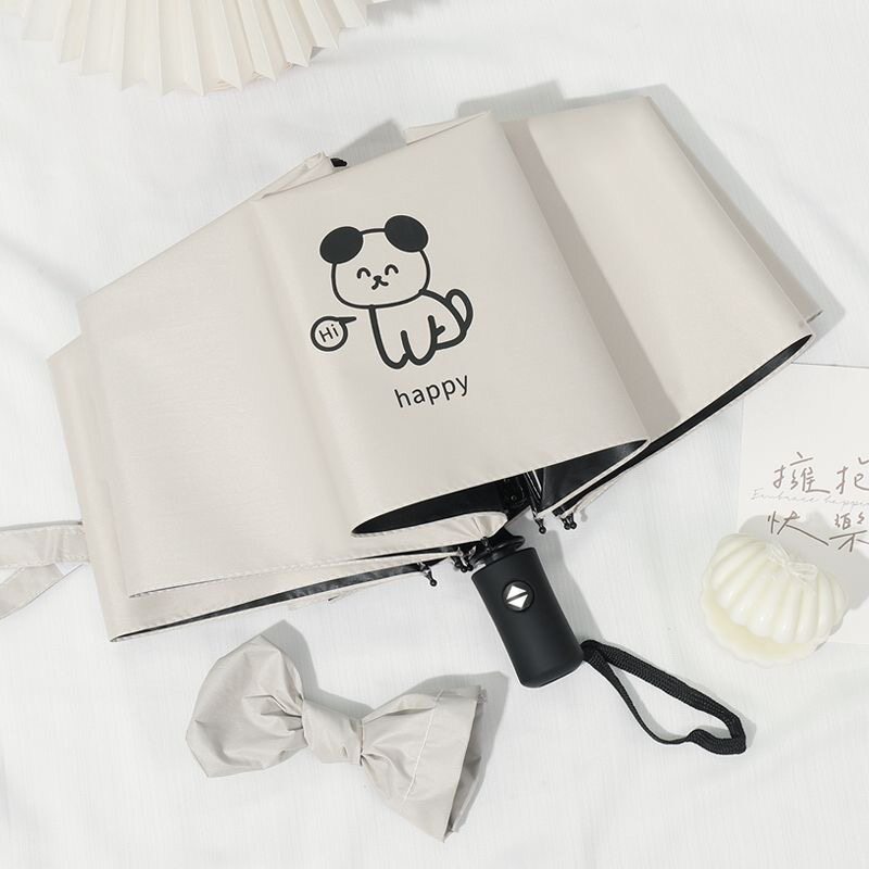 小清新简约折叠晴雨伞黑胶防晒太阳伞晴雨两用遮阳伞ins学生雨伞