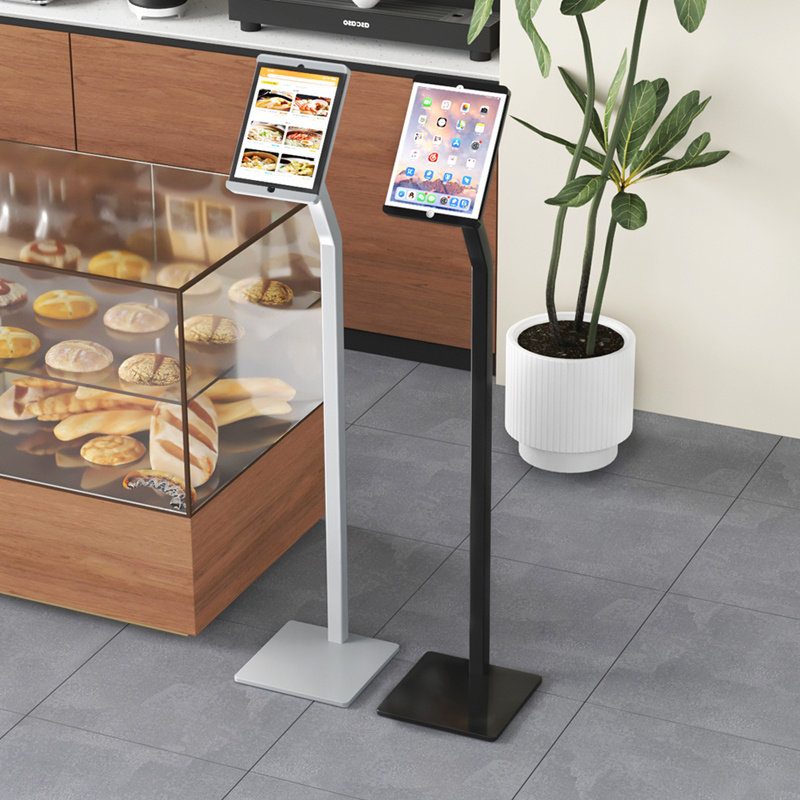 LANCE ipad支架落地平板支撑架商务会场平板电脑防盗带锁商用饭厅