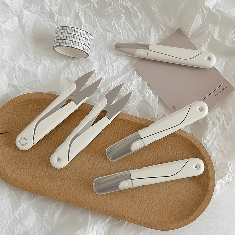 家用便携u型圆头弹簧缝纫手工小剪刀不锈钢十字绣修线头剪刀尖头,居家布艺,剪刀,淘宝优惠券,粉丝福利购,淘宝优惠卷