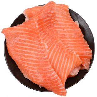 特价 新鲜三文鱼骨排鱼腩排鱼排边角料500g