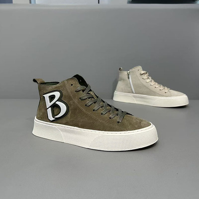 秋季男鞋新款时尚休闲磨砂皮板鞋