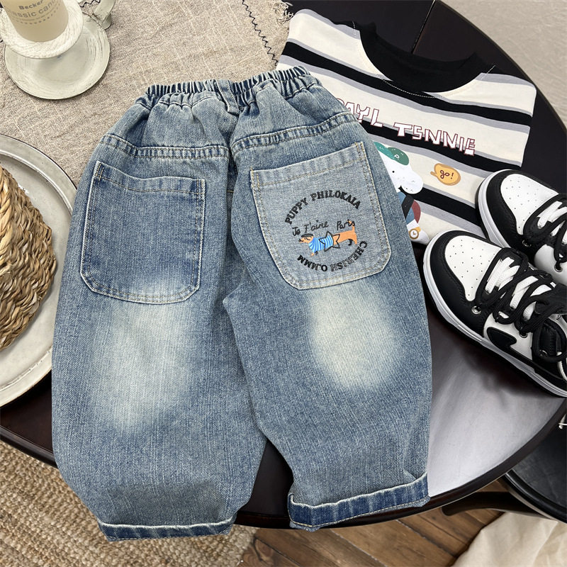 男童牛仔裤春季2025新款儿童裤子春装男小童早春款宝宝洋气休闲裤