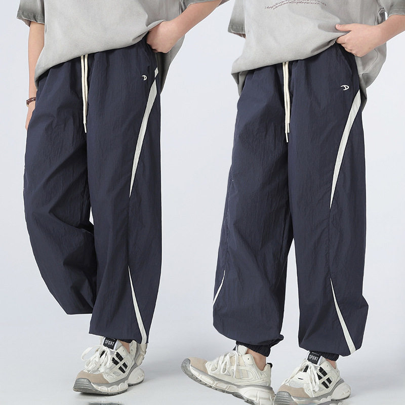 初中女童防蚊裤夏季薄款中大童大码宽松速干裤夏装运动裤学生束脚