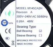 M145CA2H M145GDA2H M145FCA2H M115BA1H 17CM MUTUAL MOTOR 风扇
