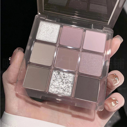 3ce九色眼影沙丘灰粉盘哑光持久