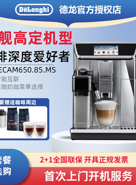 Delonghi/德龙 ECAM650.85.MS 全自动进口意式中文界面一键咖啡机