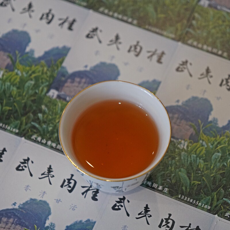 武夷肉桂特征显著花香桂武夷山正岩茶 炭焙轻火清香甘活醇厚顺滑