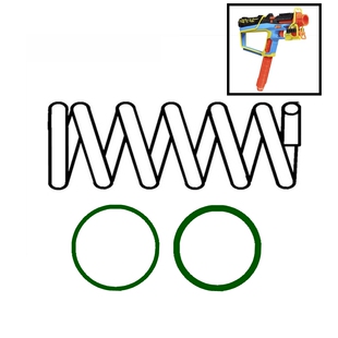 NERF竞争者精准系列魅影发射器F8444升级配件卷毛弹簧彩虹圈