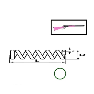 乖巧虎1894温彻斯特塞甘翰克特M1897配件卷毛弹簧圈能量卷彩虹圈