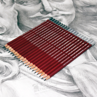 进口CRETACOLOR卡塔专业素描铅笔 红杆绘图 绘画石墨铅笔设计速写