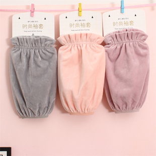 韩版袖套女成人羽绒服袖头短款袖筒秋冬手袖干活学生可爱防污套袖