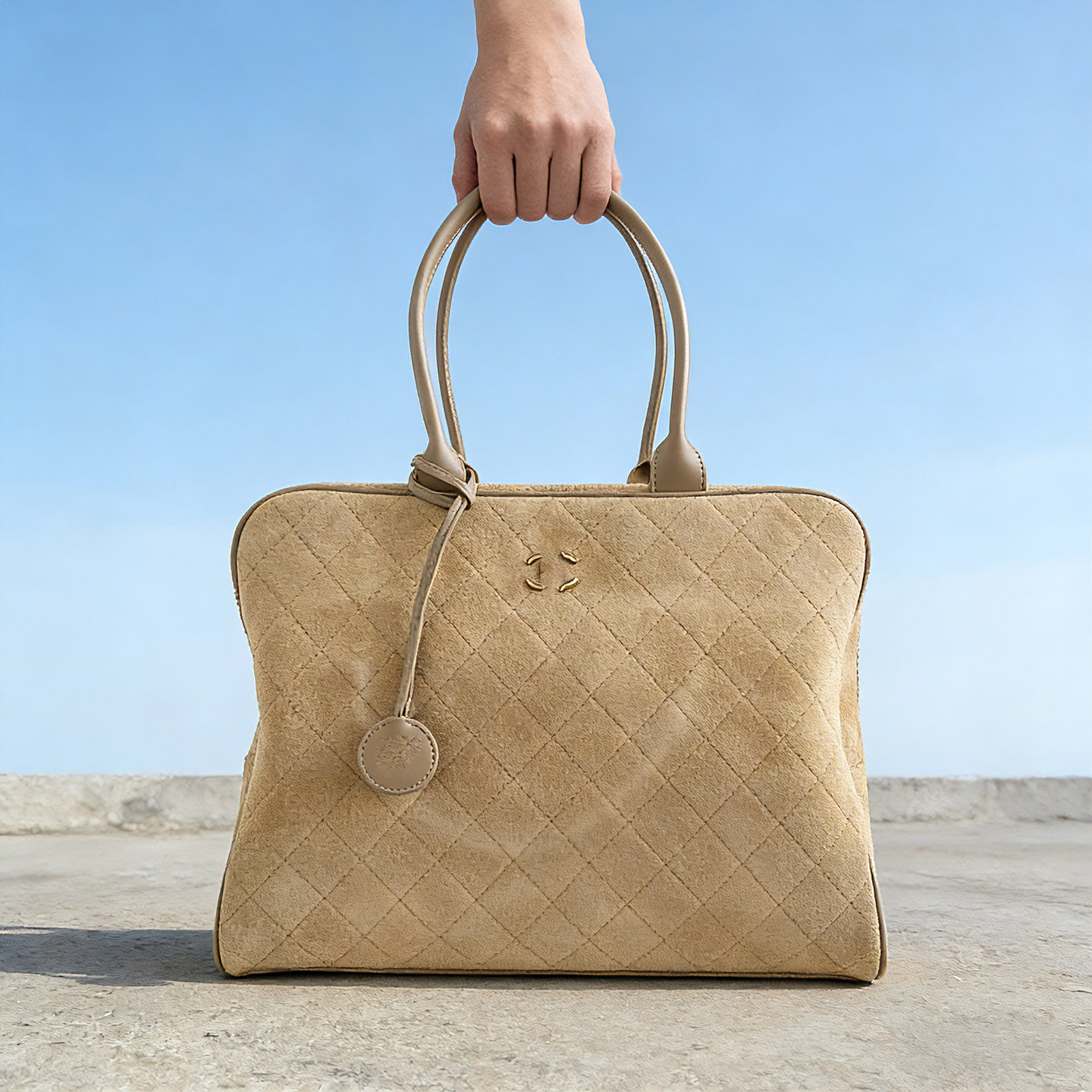 26C波士顿包女 大容量通勤手提包 休闲百搭圆筒包 可肩背 旅行包