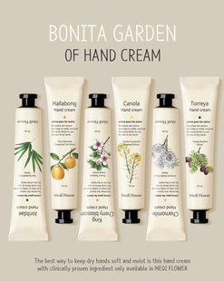 75ml 防裂 济州岛medi flower博尼塔花园护手霜乳木果滋润清爽保湿