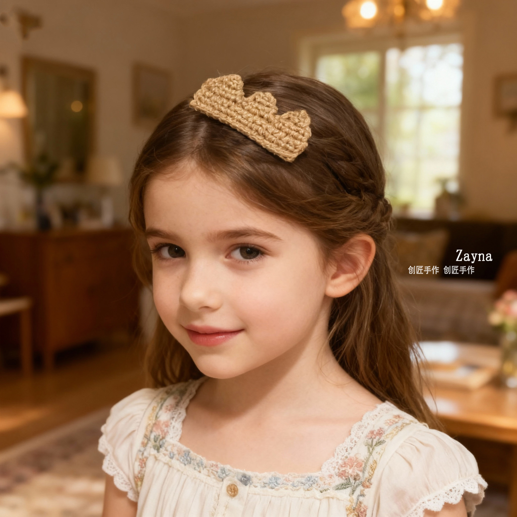 复古风皇冠闪亮儿童发卡