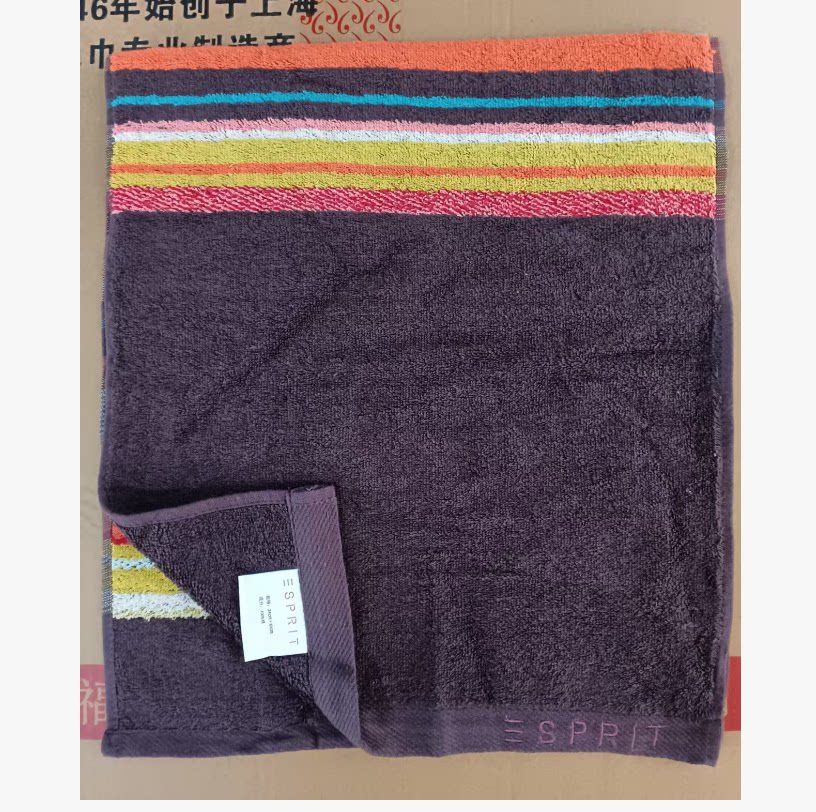 包邮专柜正品清库存三ESPRIT HOME毛巾大品牌纯棉柔软吸水咖啡色