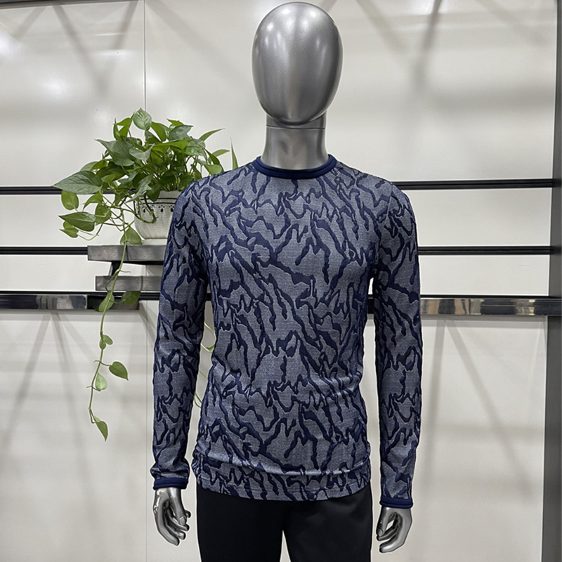 长袖时尚休闲高弹免烫T恤