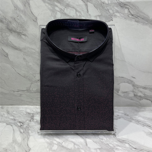 处理依文专柜诺丁山品牌男士长袖衬衫立领时尚修身全棉商务1480元