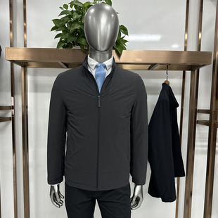 轻便保暖微弹面料商务休闲2色 立领夹克款 秋冬男士 棉服太空棉填充