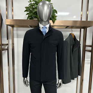 轻便保暖微弹面料商务休闲2色 立领夹克款 秋冬男士 棉服固定棉填充