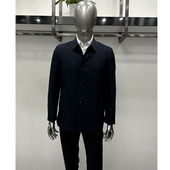 风衣外套复合纹理面料无痕免烫时尚 翻领扣版 商务休闲 男士 26春秋款