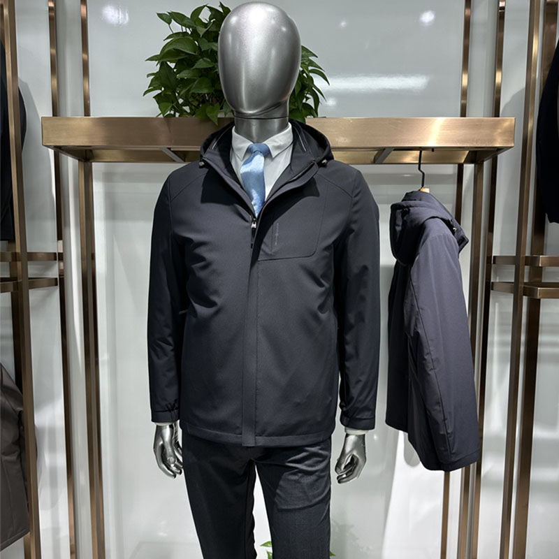 多穿款鹅绒内胆连袖脱卸棉服单穿