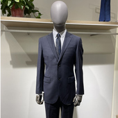 藏青色男士 修身 西服西裤 依文专柜 商务羊毛套装 2件绅士时尚 2980元