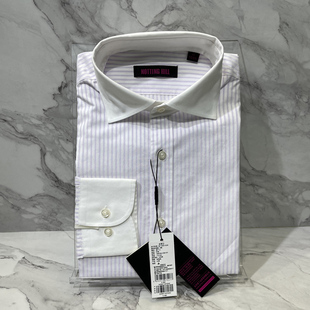 处理 依文专柜诺丁山品牌男士长袖衬衫条纹全棉时尚商务修身880元
