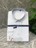 男士 条纹纯棉免烫柔软舒适时尚 正装 品牌专柜新款 长袖 衬衫 商务修身