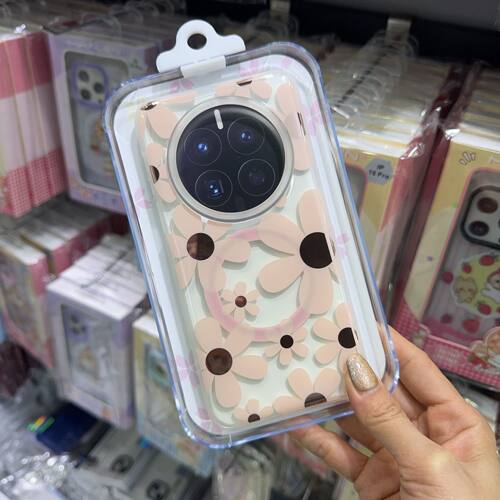 米卡伦Mate70Pro+磁吸手机壳花朵