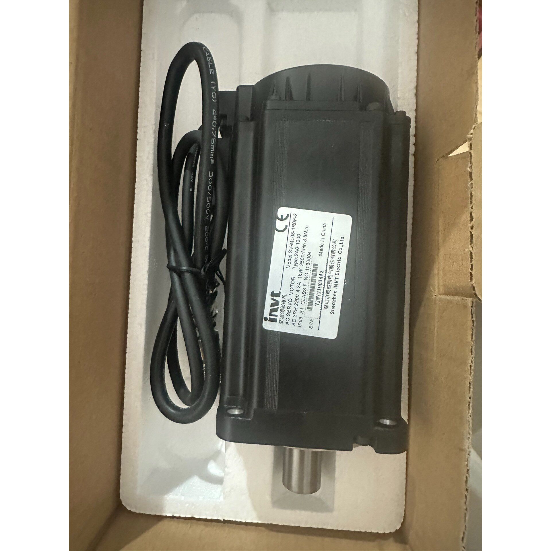 英威腾伺服电机SV-ML08-1R0F-2议价产品