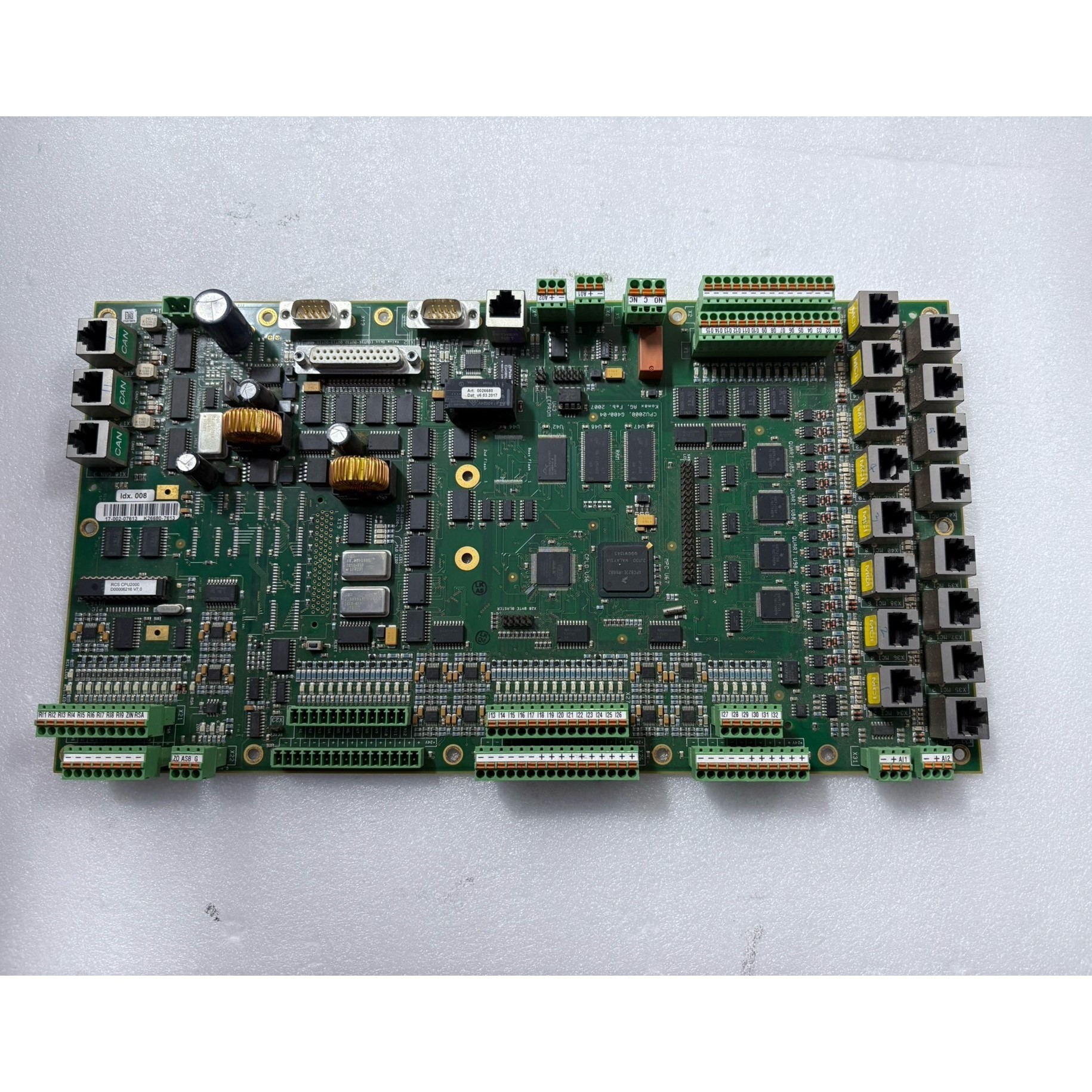 komax CPU控制板 CPU2000 原装现货 实物拍摄议价产品