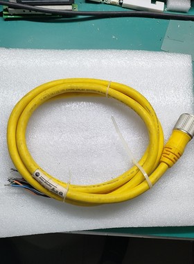 AB工业级连接线,型号889N-F12AF-2,黄色线身,带议价产品