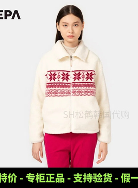 24新款NEPA耐葩韩国代购秋冬季女装高翻领保暖抓绒衣夹克7K86167