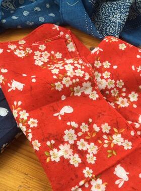 和风全棉60支薄款女生48厘米手帕