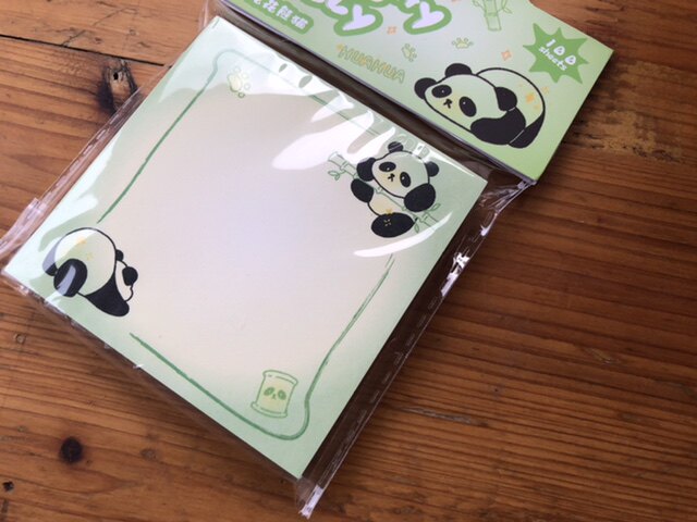 可爱大熊猫便签本100页非粘贴