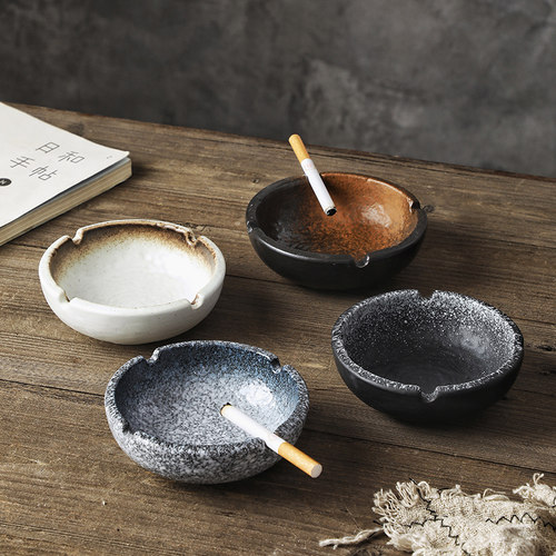 有家铭瓷烟灰缸陶瓷办公室烟缸